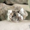 silver bee honeycomb ring1_2_11