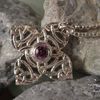 silver celtic with amethyst pendant27